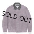 WACKO MARIA/SUEDE TRUCKER JACKET（PURPLE）［スウェードレザートラッカーJKT-24秋冬］