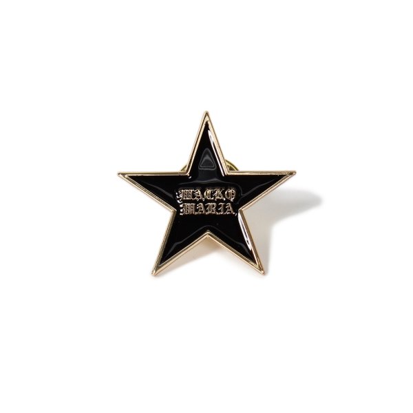 画像1: WACKO MARIA/STAR PIN（BLACK）［ピンバッジ-24秋冬］