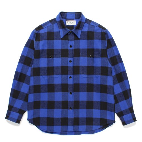 他の写真1: WACKO MARIA/CHECK FLANNEL SHIRT（BLUE）［チェックフランネルシャツ-24秋冬］