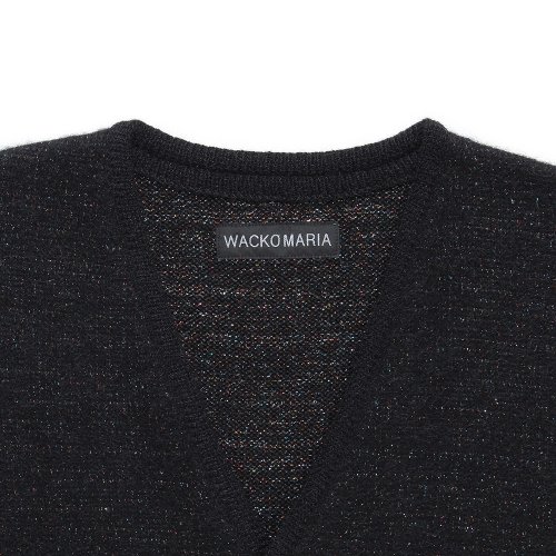 他の写真2: WACKO MARIA/GLITTER MOHAIR KNIT CARDIGAN（BLACK/RAINBOW）［グリッダーモヘアカーディガン-24秋冬］