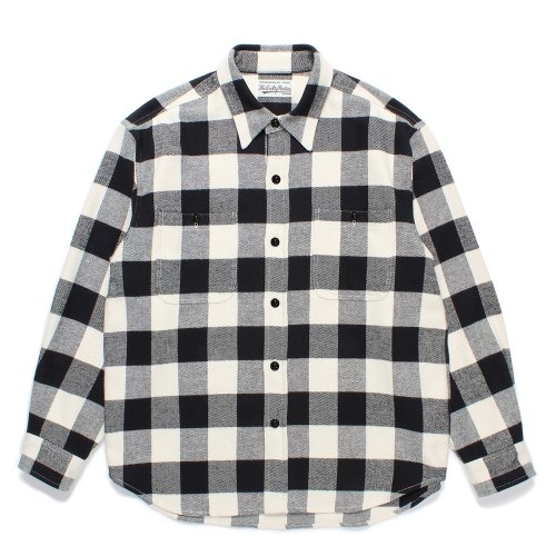 他の写真1: WACKO MARIA/CHECK FLANNEL SHIRT（WHITE）［チェックフランネルシャツ-24秋冬］