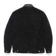 画像2: WACKO MARIA/SUEDE TRUCKER JACKET（BLACK）［スウェードレザートラッカーJKT-24秋冬］ (2)