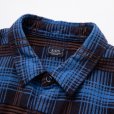 画像3: RATS/C/R FLANNEL CHECK SHIRT（SAX BLUE CHECK）［フランネルチェックシャツ-24秋冬］