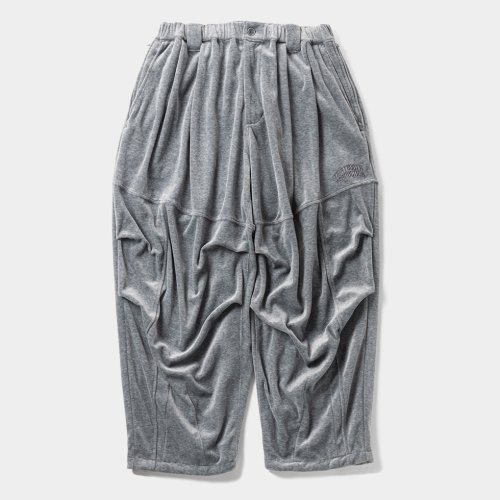 他の写真1: TIGHTBOOTH/VELOUR BALLOON PANTS（Hether Grey）［ベロアバルーンパンツ-24秋冬］