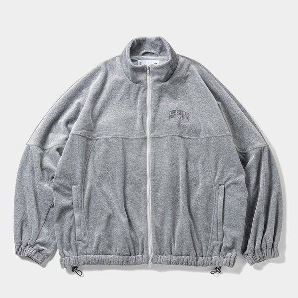 画像1: TIGHTBOOTH/VELOUR TRACK JACKET（Hether Grey）［ベロアトラックJKT-24秋冬］