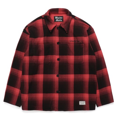 他の写真1: WACKO MARIA/CHECK FLEECE SHIRT JACKET（RED）［チェックフリースシャツJKT-24秋冬］