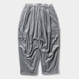 画像1: TIGHTBOOTH/VELOUR BALLOON PANTS（Hether Grey）［ベロアバルーンパンツ-24秋冬］ (1)