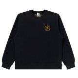 BlackEyePatch/B EMBLEM HEAVYWEIGHT CREW SWEAT（BLACK）