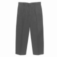 画像2: WACKO MARIA/DICKIES / PLEATED TROUSERS（CHARCOAL）［ワンタックトラウザース-24秋冬］ (2)