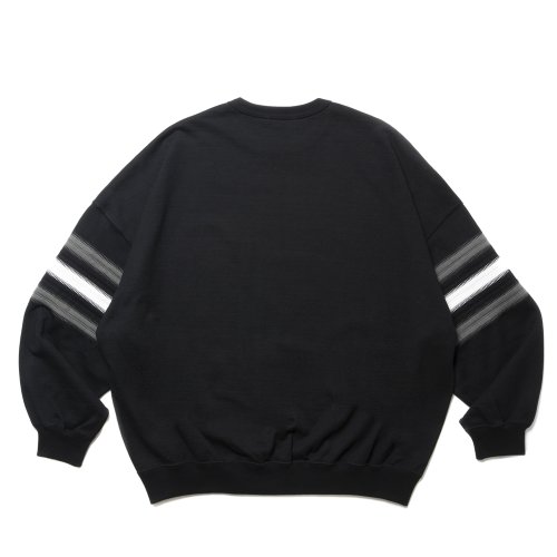 他の写真2: COOTIE PRODUCTIONS/Heavy Oz Jersey Jacquard Sleeve Crew（Black）［ジャガードスリーブクルー-24秋冬］