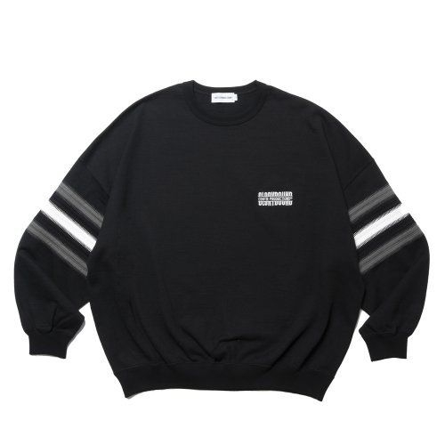 他の写真1: COOTIE PRODUCTIONS/Heavy Oz Jersey Jacquard Sleeve Crew（Black）［ジャガードスリーブクルー-24秋冬］