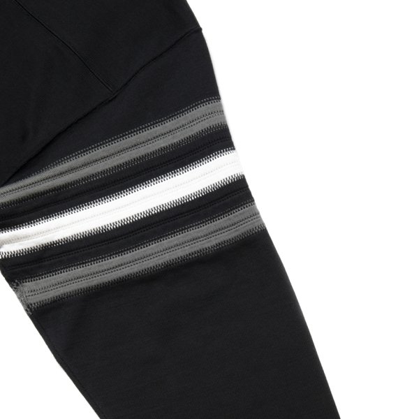 画像4: COOTIE PRODUCTIONS/Heavy Oz Jersey Jacquard Sleeve Crew（Black）［ジャガードスリーブクルー-24秋冬］