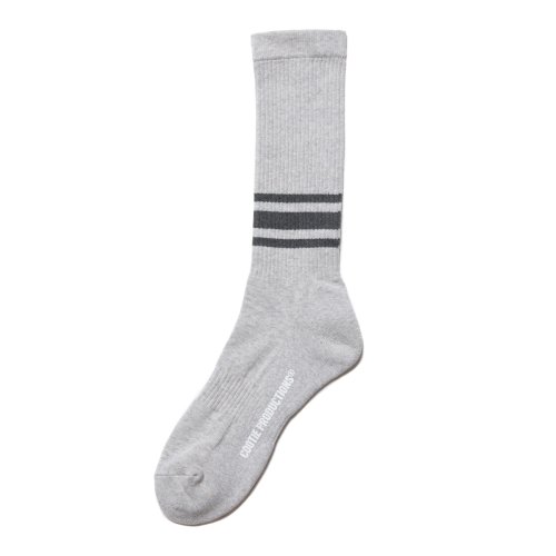 他の写真1: COOTIE PRODUCTIONS/Raza High Socks（Border）（Ash Gray）［ハイソックス-24秋冬］