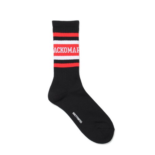 他の写真1: WACKO MARIA/LOGO JACQUARD SOCKS（BLACK/RED）［ロゴジャガードソックス-24秋冬］