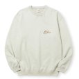 画像2: CALEE/SYNDICATE RETRO GIRL CREW NECK SW ＜NATURALLY PAINT DESIGN＞（Lt.BEIGE）［クルーネックスウェット-24秋冬］ (2)