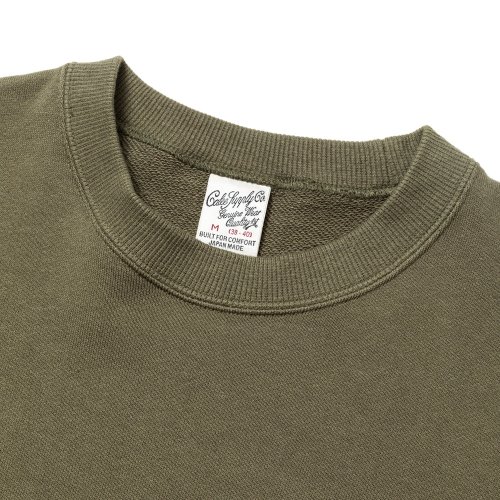 他の写真2: CALEE/CAL BL LOGO CREW NECK SW ＜NATURALLY PAINT DESIGN＞（OLIVE）［クルーネックスウェット-24秋冬］