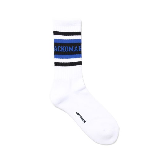 他の写真1: WACKO MARIA/LOGO JACQUARD SOCKS（WHITE/BLUE）［ロゴジャガードソックス-24秋冬］