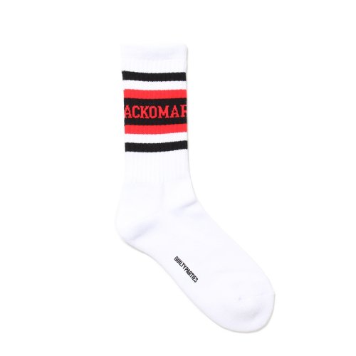 他の写真1: WACKO MARIA/LOGO JACQUARD SOCKS（WHITE/RED）［ロゴジャガードソックス-24秋冬］