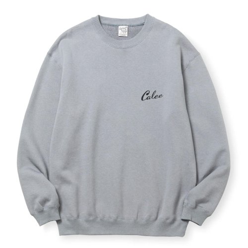 他の写真1: CALEE/SYNDICATE RETRO GIRL CREW NECK SW ＜NATURALLY PAINT DESIGN＞（GRAY）［クルーネックスウェット-24秋冬］