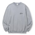 画像2: CALEE/SYNDICATE RETRO GIRL CREW NECK SW ＜NATURALLY PAINT DESIGN＞（GRAY）［クルーネックスウェット-24秋冬］ (2)