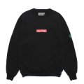 WACKO MARIA/HIGH TIMES / HEAVY WEIGHT CREW NECK SWEAT SHIRT（BLACK）［クルーネックスウェット-24秋冬］