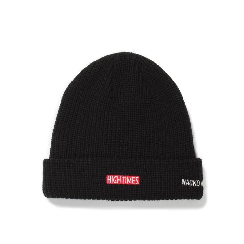 他の写真1: WACKO MARIA/HIGH TIMES / WATCH CAP（BLACK）［ニットキャップ-24秋冬］