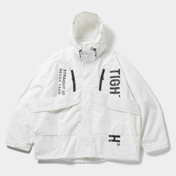 画像1: TIGHTBOOTH/HOODED TACTICAL JACKET（White）［フーデッドタクティカルJKT-24秋冬］