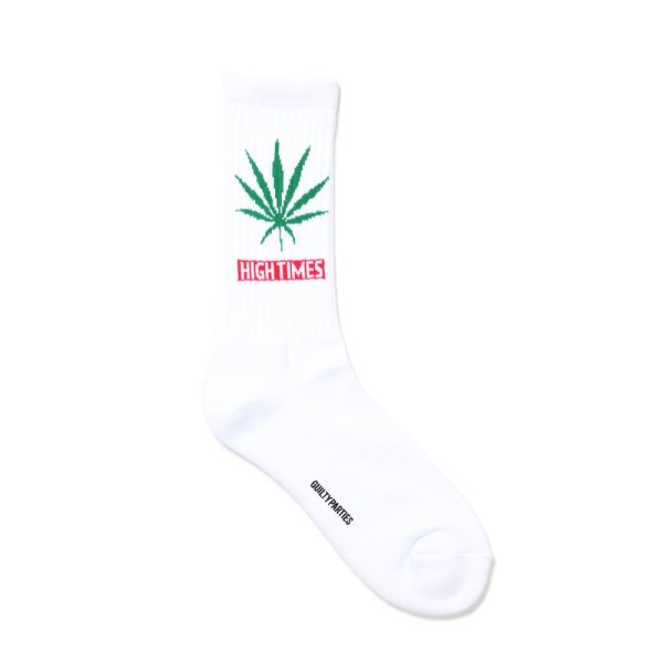 画像1: WACKO MARIA/HIGH TIMES / JACQUARD SOCKS（WHITE）［ジャガードソックス-24秋冬］