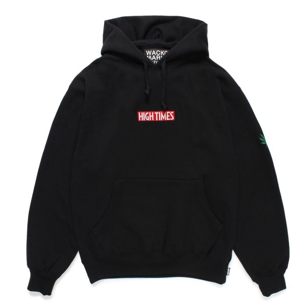 画像1: WACKO MARIA/HIGH TIMES / HEAVY WEIGHT HOODED SWEAT SHIRT（BLACK）［プルオーバーパーカー-24秋冬］