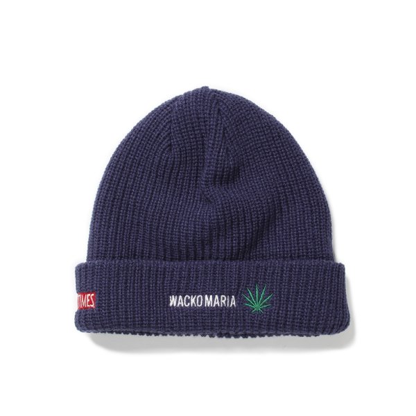 画像2: WACKO MARIA/HIGH TIMES / WATCH CAP（NAVY）［ニットキャップ-24秋冬］