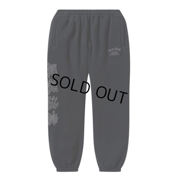 画像1: BlackEyePatch/HWC COLLEGE SWEAT PANTS（BLACK）