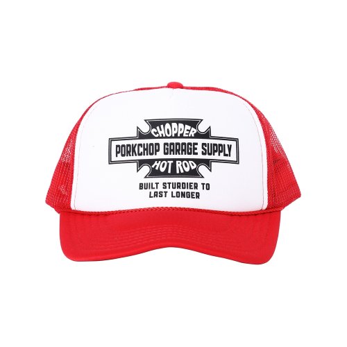 他の写真1: PORKCHOP/BAR&SHIELD MESH CAP（RED）［メッシュキャップ-24秋冬］