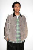 画像2: WACKO MARIA/OMBRE CHECK OPEN COLLAR SHIRT（GREEN）［オンブレチェックオープンカラーシャツ-24秋冬］ (2)