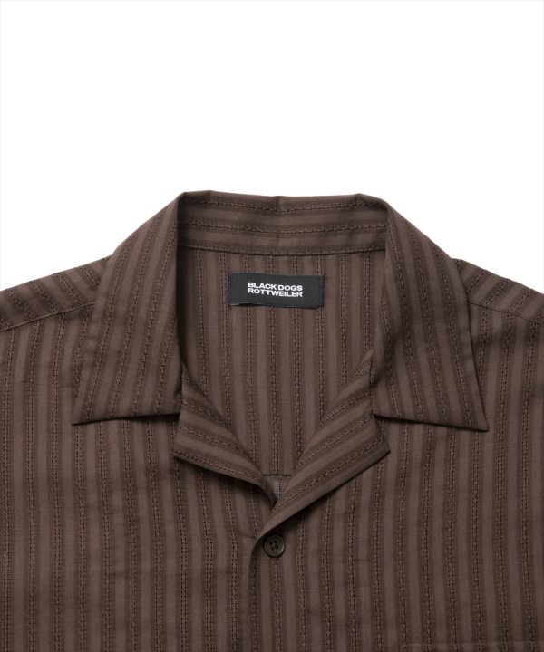 画像3: 【25春夏ご予約受付中！25年4月入荷予定】ROTTWEILER/R9 STRIPE S/S SHIRT（BROWN）［ストライプシャツ-25春夏］