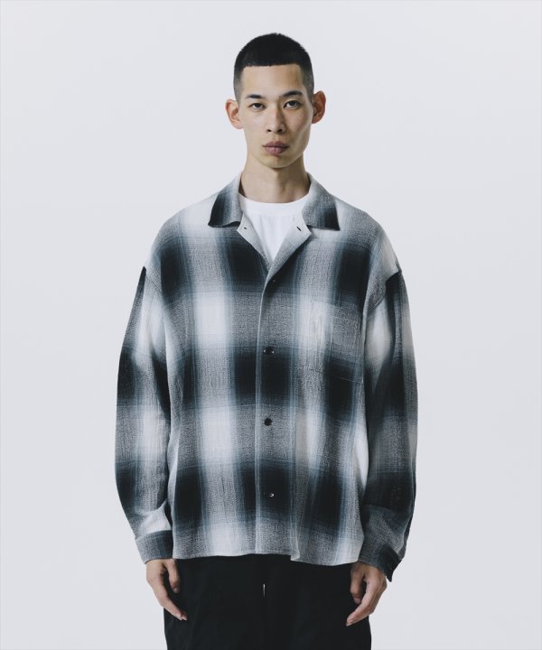 画像4: 【25春夏ご予約受付中！25年3月入荷予定】ROTTWEILER/R9 CHAMPION CHECK SHIRT（BLACK）［チャンピオンチェックシャツ-25春夏］