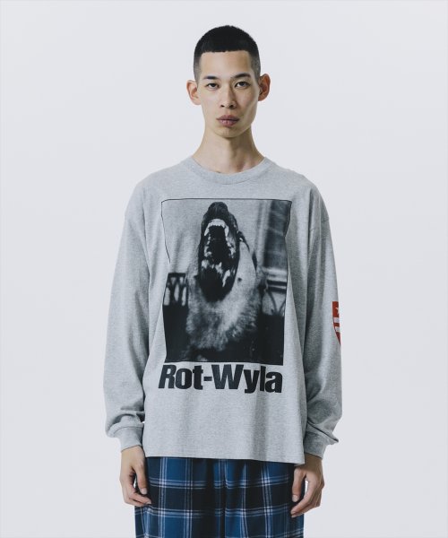 他の写真2: 【25春夏ご予約受付中！25年3月入荷予定】ROTTWEILER/DOG PHOTO LS TEE（GRAY）［プリント長袖T-25春夏］