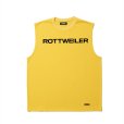 画像1: 【25春夏ご予約受付中！25年5月入荷予定】ROTTWEILER/R9 LOGO SLEEVELESS TEE（YELLOW）［オリジナルスリーブレスT-25春夏］ (1)