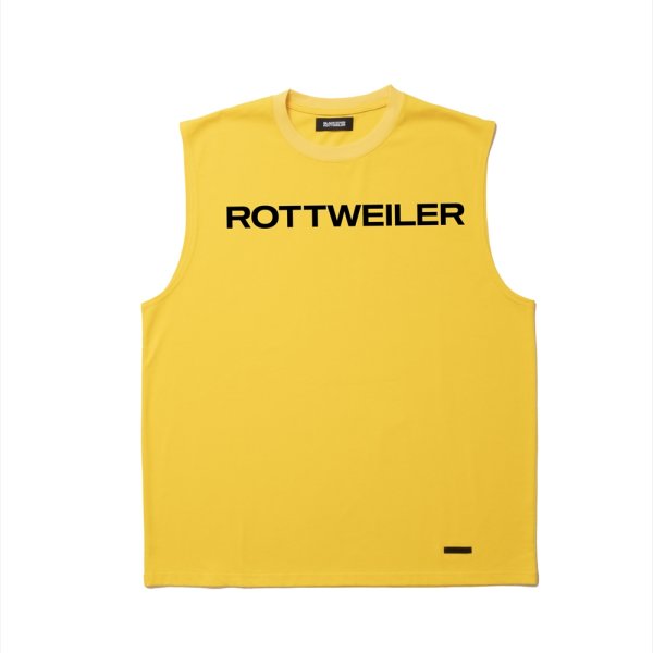 画像1: 【25春夏ご予約受付中！25年5月入荷予定】ROTTWEILER/R9 LOGO SLEEVELESS TEE（YELLOW）［オリジナルスリーブレスT-25春夏］