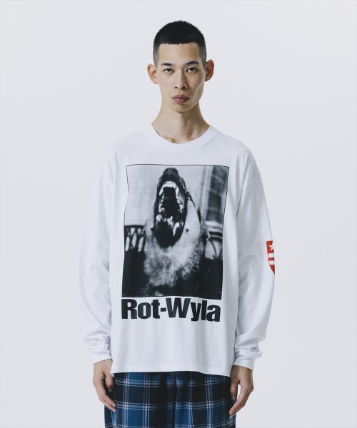 他の写真2: 【25春夏ご予約受付中！25年3月入荷予定】ROTTWEILER/DOG PHOTO LS TEE（WHITE）［プリント長袖T-25春夏］