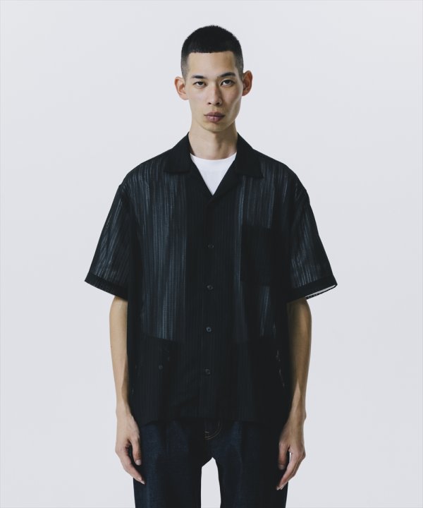 画像4: 【25春夏ご予約受付中！25年4月入荷予定】ROTTWEILER/R9 STRIPE S/S SHIRT（BLACK）［ストライプシャツ-25春夏］