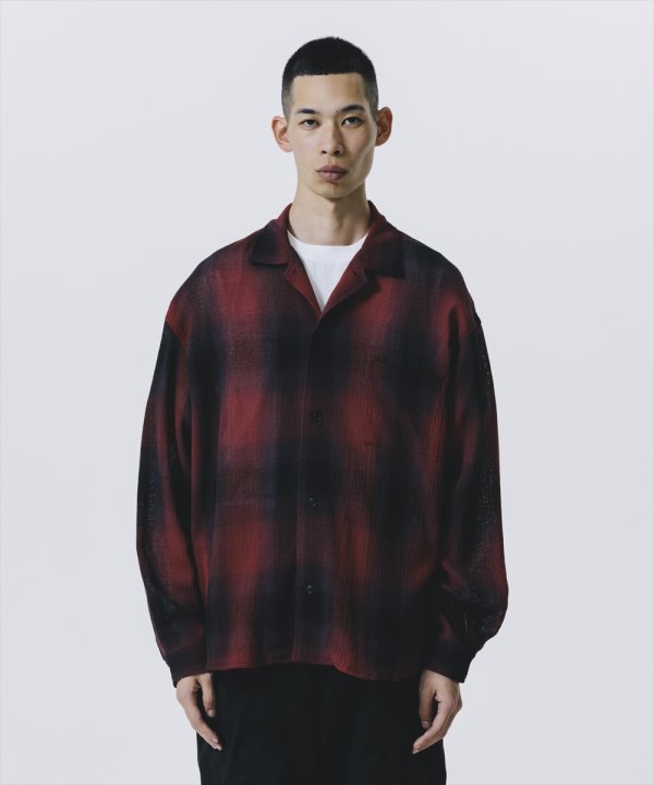 画像4: 【25春夏ご予約受付中！25年3月入荷予定】ROTTWEILER/R9 CHAMPION CHECK SHIRT（RED）［チャンピオンチェックシャツ-25春夏］