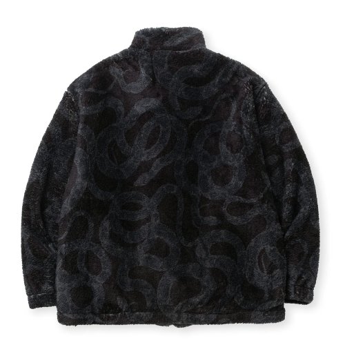 他の写真2: CALEE/NYLON RIP FLEECE TRACK TYPE JACKET ＜SNAKE PATTERN＞（BLACK/CHARCOAL）［フリーストラックタイプJKT-24秋冬］