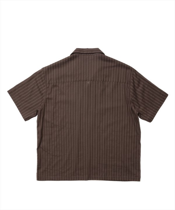 画像2: 【25春夏ご予約受付中！25年4月入荷予定】ROTTWEILER/R9 STRIPE S/S SHIRT（BROWN）［ストライプシャツ-25春夏］