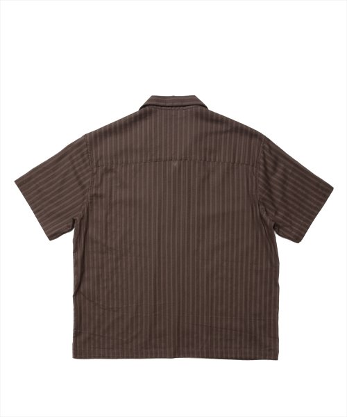 他の写真2: 【25春夏ご予約受付中！25年4月入荷予定】ROTTWEILER/R9 STRIPE S/S SHIRT（BROWN）［ストライプシャツ-25春夏］