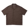 画像1: 【25春夏ご予約受付中！25年4月入荷予定】ROTTWEILER/R9 STRIPE S/S SHIRT（BROWN）［ストライプシャツ-25春夏］ (1)