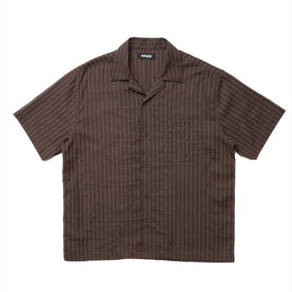 画像1: 【25春夏ご予約受付中！25年4月入荷予定】ROTTWEILER/R9 STRIPE S/S SHIRT（BROWN）［ストライプシャツ-25春夏］