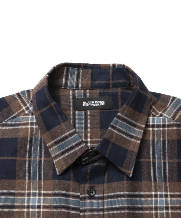 画像3: 【25春夏ご予約受付中！25年3月入荷予定】ROTTWEILER/R9 BRUSHED TWILL SHIRT（BROWN）［ブラッシュドツイルシャツ-25春夏］