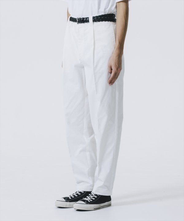 画像4: 【25春夏ご予約受付中！25年3月入荷予定】ROTTWEILER/R9 TUCK PRESS CHINO PANTS（WHITE）［タックプレスチノパン-25春夏］