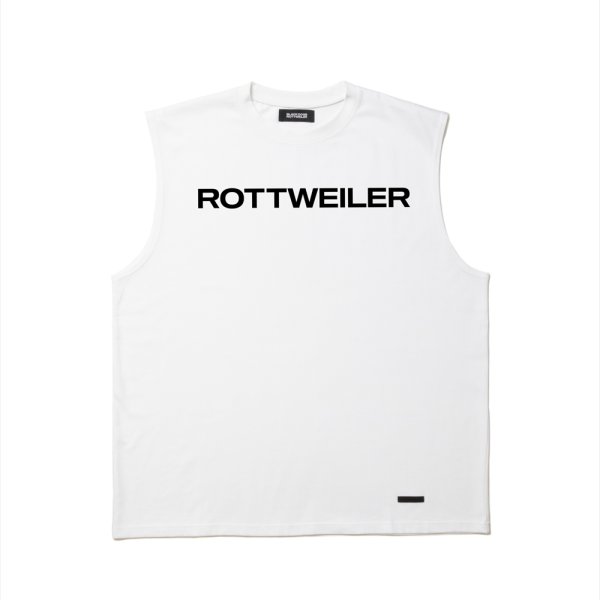 画像1: 【25春夏ご予約受付中！25年5月入荷予定】ROTTWEILER/R9 LOGO SLEEVELESS TEE（WHITE）［オリジナルスリーブレスT-25春夏］