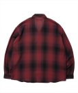 画像2: 【25春夏ご予約受付中！25年3月入荷予定】ROTTWEILER/R9 CHAMPION CHECK SHIRT（RED）［チャンピオンチェックシャツ-25春夏］ (2)